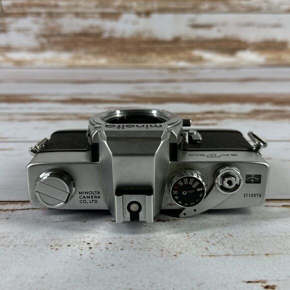 *Parts Only* Minolta Srt 102 silver body 35mm film Camera - Picture 4 of 5